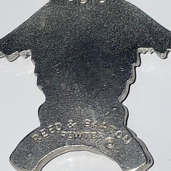 Reed and Barton Owl Pendant Necklace Blue Swirl Jelly Belly Pewter Bird Boxed N8 - Picture 7 of 16